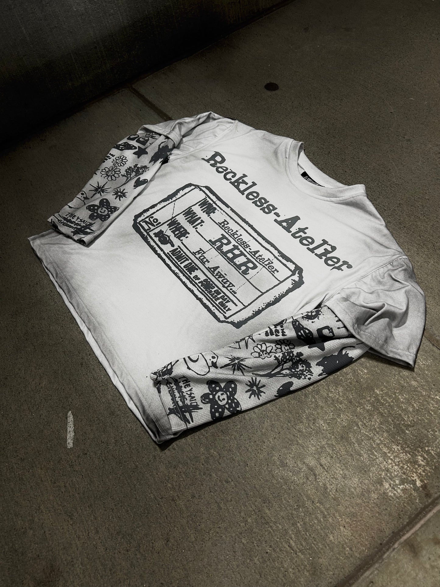 White thermal long sleeve